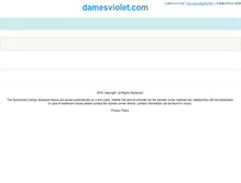 Tablet Screenshot of damesviolet.com